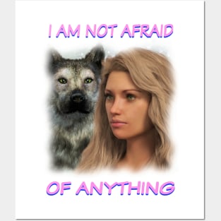 I AM NOT AFRAID Epic Inspirational Quote Posters and Art